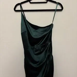 Windsor | Dresses | Windsor Emerald Green Satin Mini Dress Size Medium Worn  Once